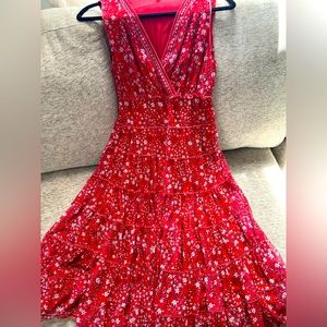 NWOT Max Studio Red Midi Dress Size Medium